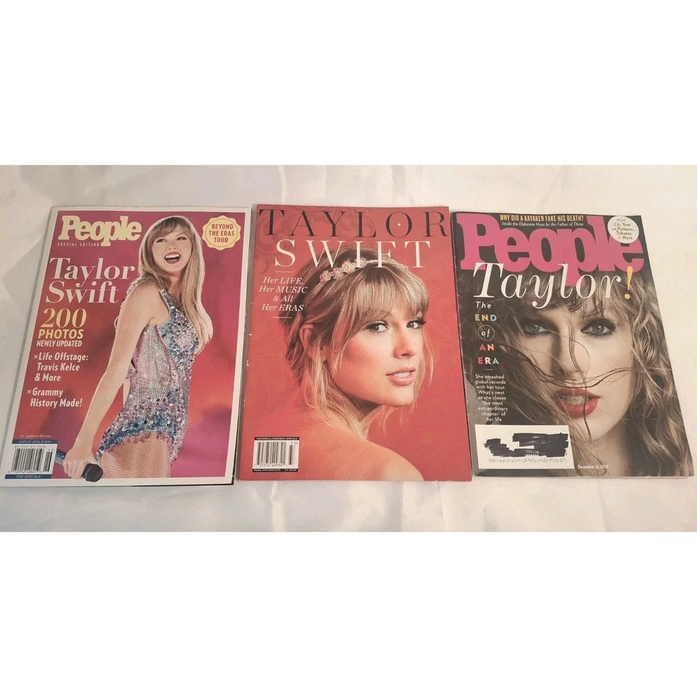 Taylor Swift Magazine Lot Of 3 People Travis Kelce 200 Photos Life Offstage